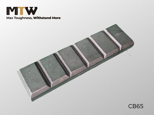 CB65 Schokoladenblock-Verschleißteil 240×65×23 mm Bodeneingriffswerkzeugkomponente 2,5 kg